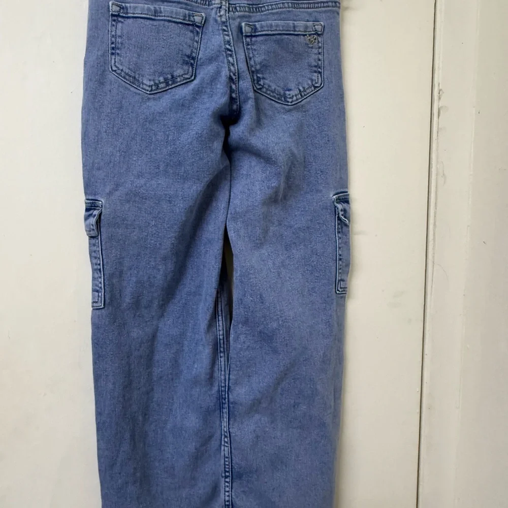 Justice Kids Blue Relaxed Cargo Jeans